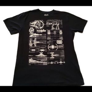 STAR WARS adult T-shirt size L Cotton